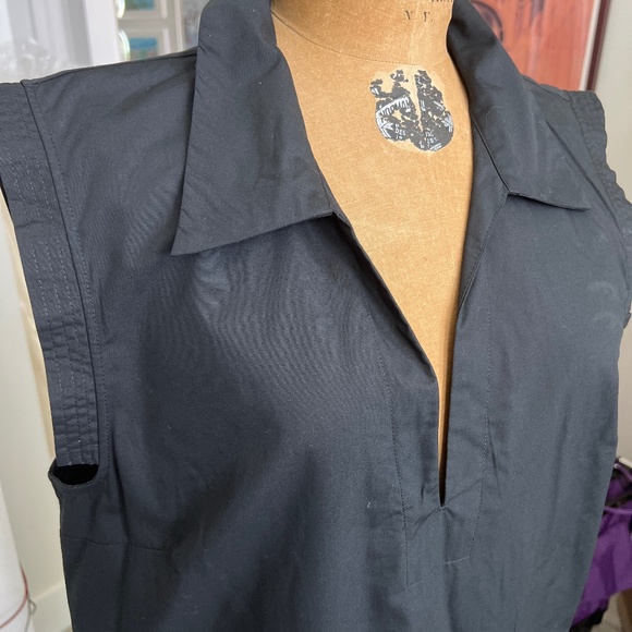 Banana Republic Black deep V-neck Dress - six XL - Picture 1 of 5